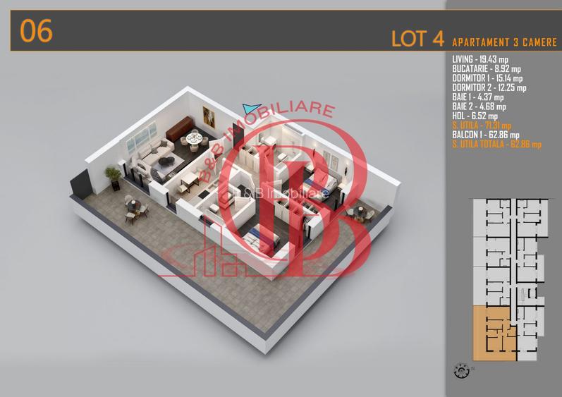Apartament 3 camere Titan Th. Pallady-Sector 3-Metrou Teclu - 1