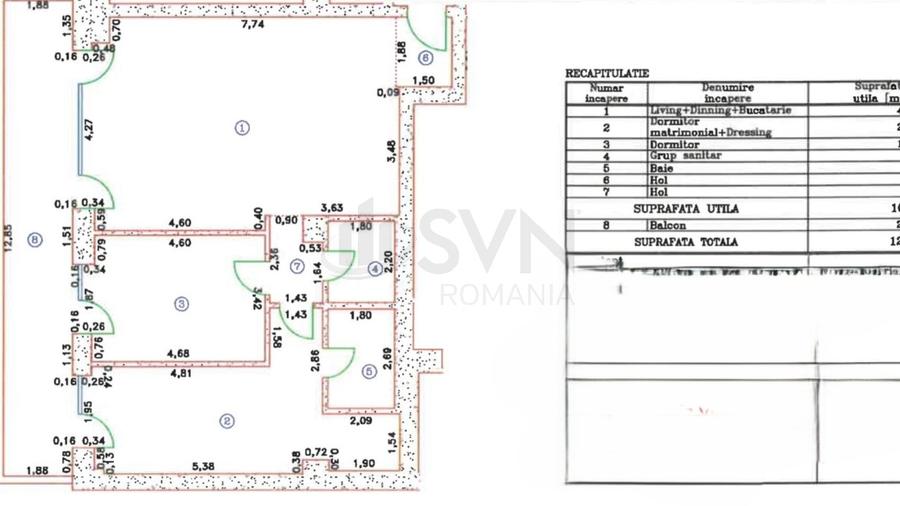 REA1027107 Apartament 3 camere I Cortina 126 I Mobilat Premium