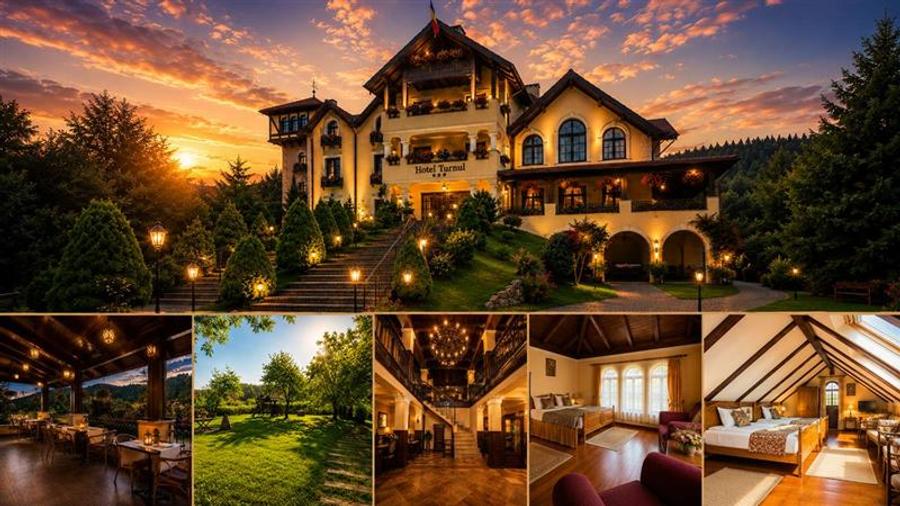 Hotel boutique:restaurant,spa,domeniu de 4.300 mp,5 minute de Castelul Bran,opor