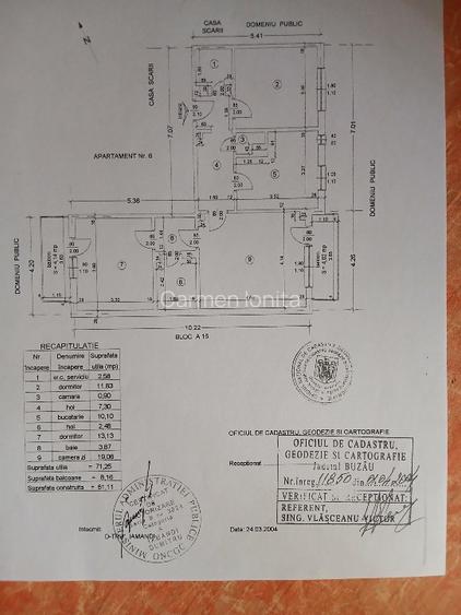 Vând apartament cu 3 camere, central - 2