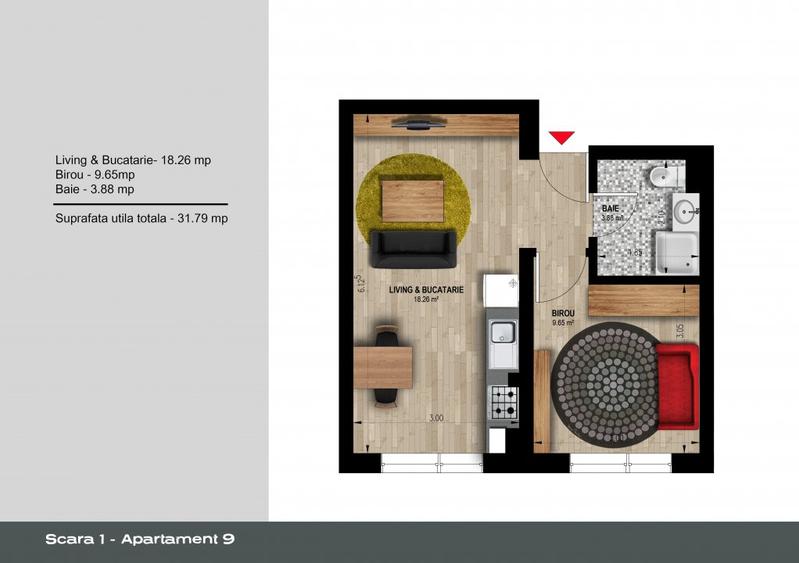 Apartament 2 camereDirect Dezvoltator Weiner 12 Residence Militari