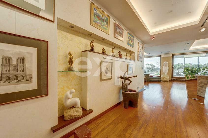 Penthouse 5 camere de vanzare -Nordului stradal + 800 mp teren in jurul blocului