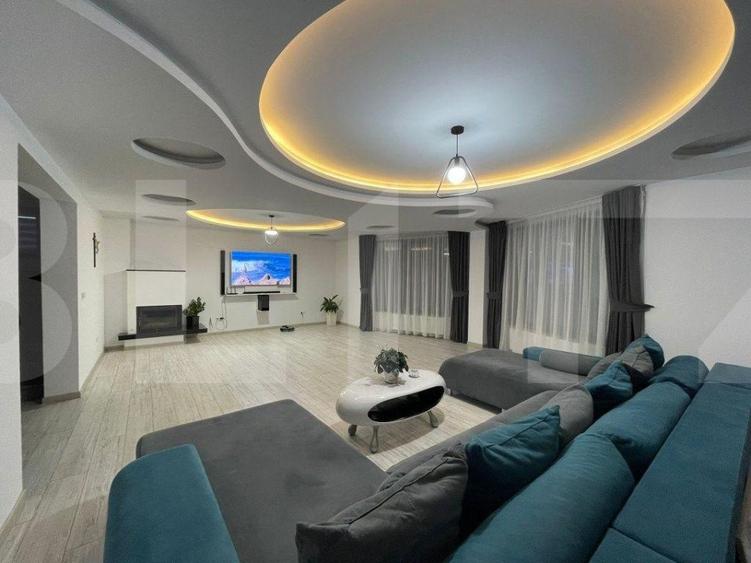 Casă modernă 5 camere, 290 mp, mobilată/utilată, teren generos 1300 mp, Unirii