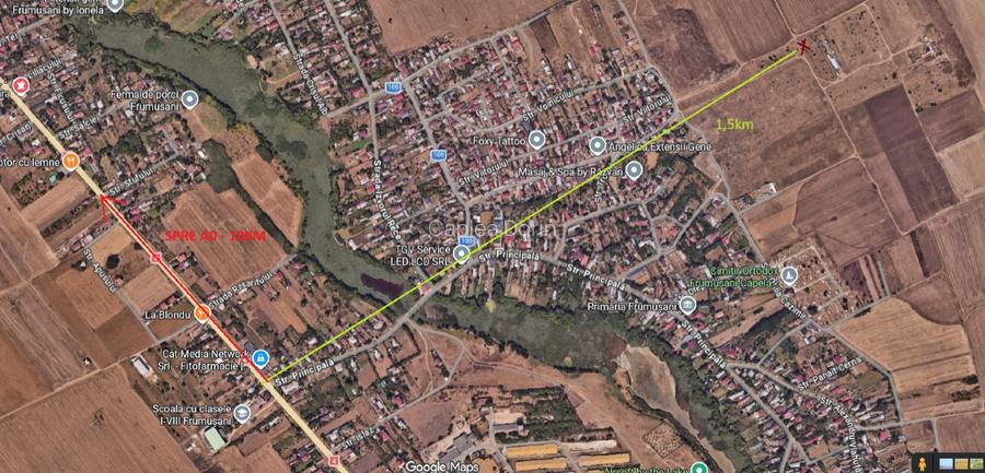 Vand teren 2000mp extravilan Frumusani