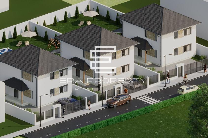 Casă individuală nouă | 4 camere | 3 băi | teren 380 mp | pod 50 mp | Șura Mică