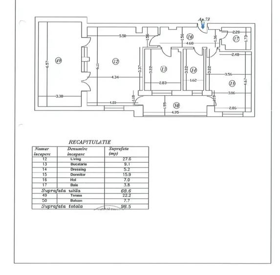 Apartament Mobilat Nou 2 Camere cu Terasa View Superb - 4