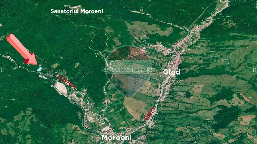 Teren intravilan Moroeni/Pucheni 1794 mp, dublu acces, ideal turism - 2