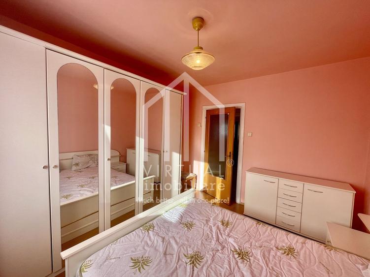Apartament decomandat, 3 camere, 75mp utili + balcon, zona Garii