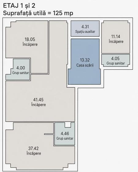 Spațiu comercial 125 mp, zona centrală – Str. Ciprian Porumbescu - Comision 0%