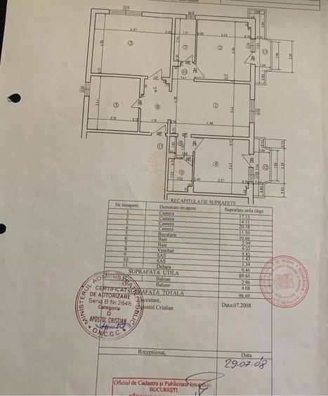 4 camere /97 MP / Centrala / Bloc 1989 / Reabilitat / Parc Sebastian
