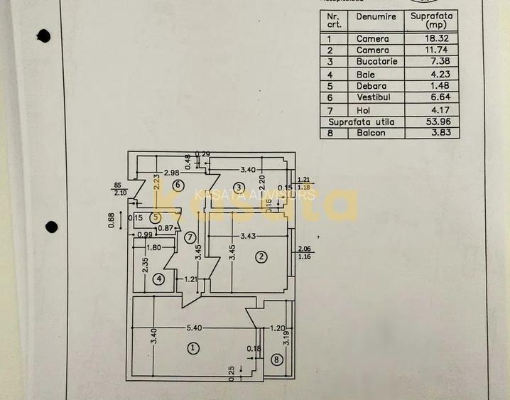 2 camere 58 MP |2 bai - Boiler| Ozana/Titan/1 Decembrie 1918| Sector3 - 1
