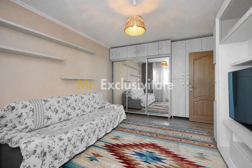 Apartament cu 3 camere, 2 băi și balcon închis | Exercițiu