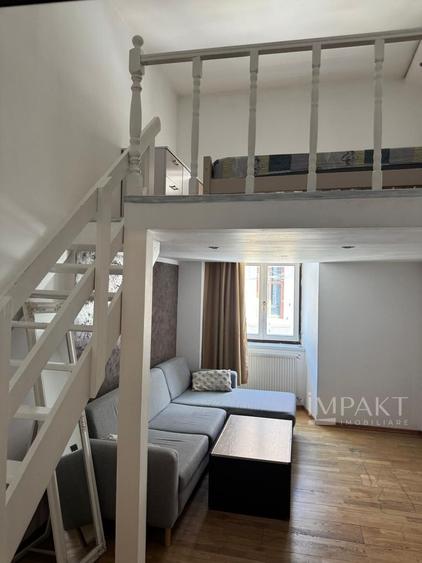 De închiriat: Apartament tip loft cu mezanin, 30 mp–Zona Ultracentral