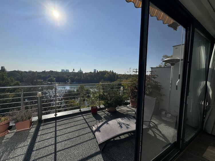 Apartament cu vedere libera catre lacul Herastrau, garaj si mobilier modern