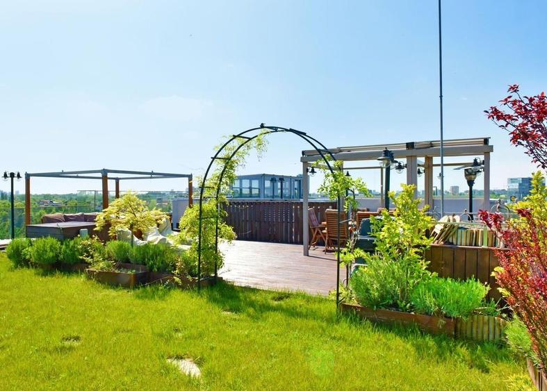 Penthouse cu Vedere 360° si Grădină Privată Lângă Lacul Baneasa