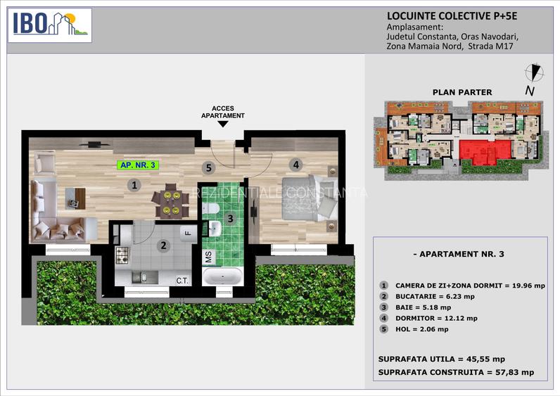 Apartamente 2 camere - Mamaia Nord / Sat - 4