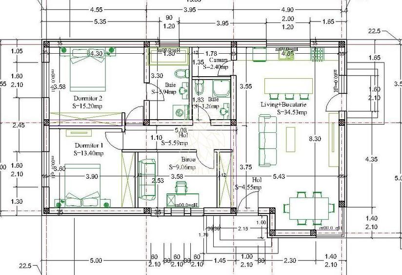 Casa Noua 4 camere semifinisata-teren 670 mp-parcare-Unirea