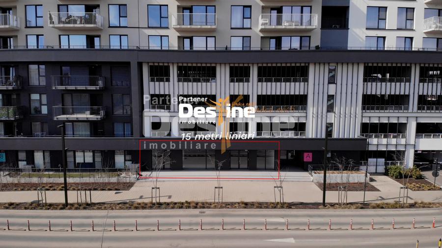 Spatiu Comercial 217 mp parter + 2 parcari la intrare in Cartierul Silk District