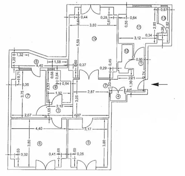 Apartament 5 camere Piata Unirii-Palatu de Justitie