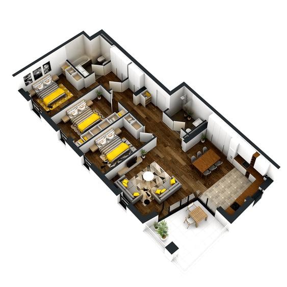 ISHO Riverside U2, Apartament generos cu terasa asezata in fata Begai
