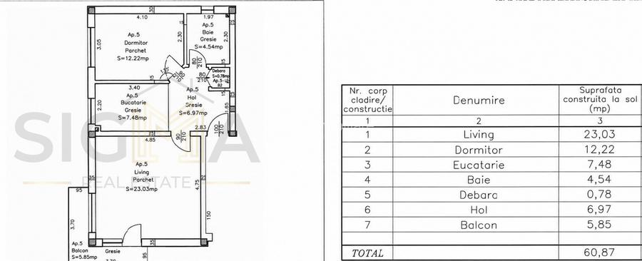 Apartament cu 2 camere, 55 mp, finisat cu parcare si boxa, Manastur! - 1