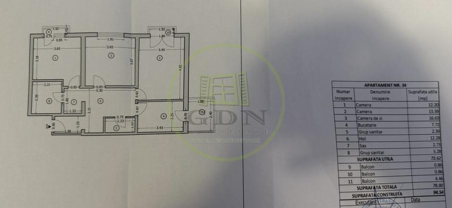 Apartament 3 camere | Șoseaua Alexandriei | 78,80 mp | 134800 Euro