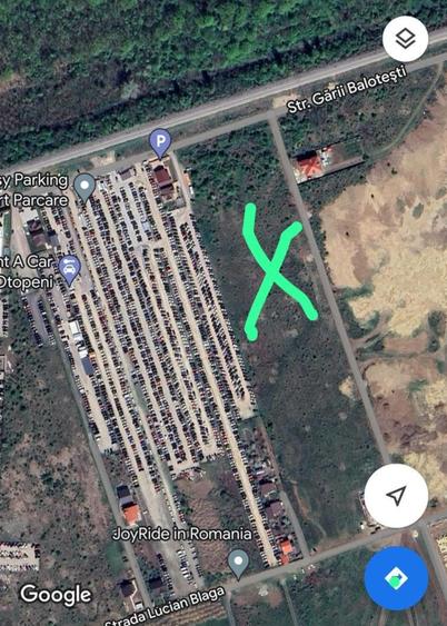 TEREN DE VÂNZARE -STR.DRUMUL GĂRII BALOTEȘTI CU DESCHIDERE DE 75 ML.