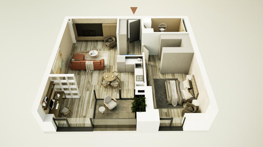Apartament cu 2,5 camere (extra spațiu)/central/Cartierul Vienez/ Nord One