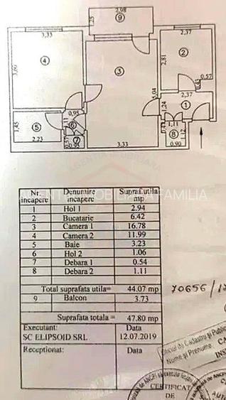 Apartament 2 camere, etaj 1, Țiglina 1 – Lângă Orășelul Copiilor - 7