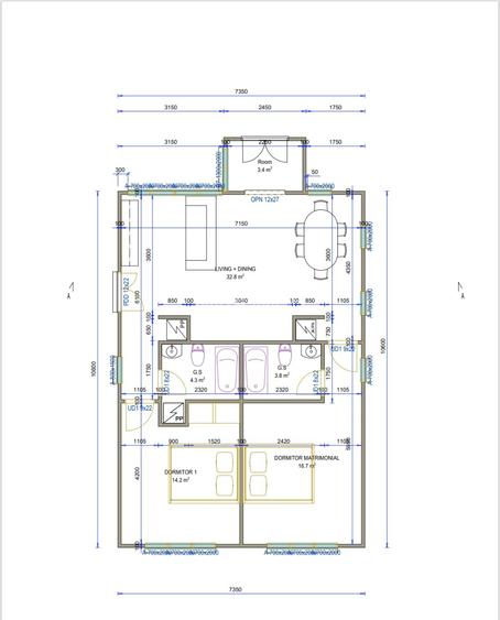 Proiect rezidențial – Case individuale parter cu structură metalică - 1
