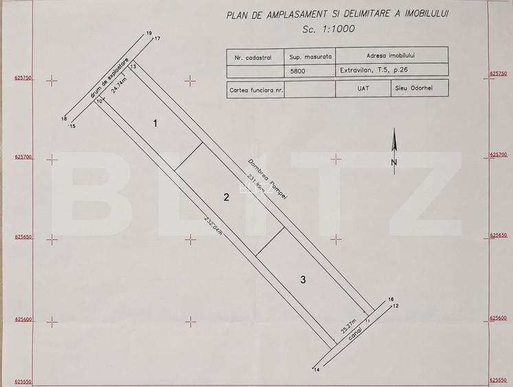 Teren extravilan 5.800 mp, împărțit în 3 loturi, Viile Cristurului - 2