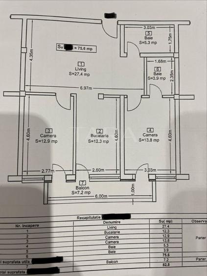 Apartament 3 camere, garaj, mobilat complet, Baciu.