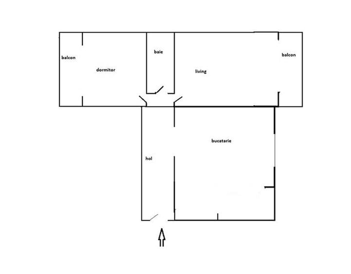 Apartament 2 camere Tudor etaj 3 zona Diamant