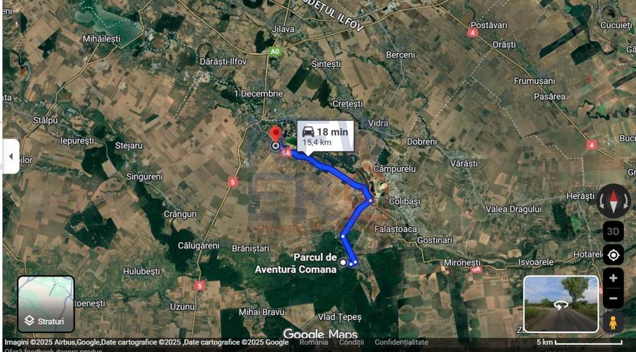De vanzare teren suprafata de 400 mp / Adunatii Copaceni Giurgiu