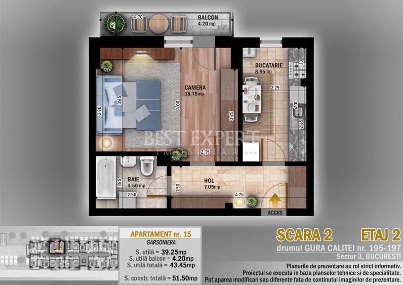 Garsoniera Direct Dezvoltator -Ideal Investitie