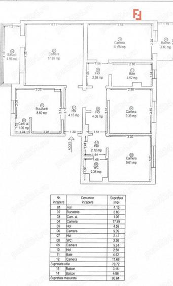 Apartament cu 4 camere, decomandat Zona Girocului - 22
