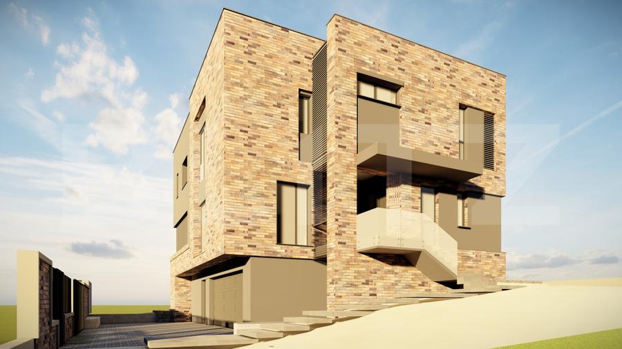 Teren 843 mp, Cartier Europa | Proiect Autorizat Vilă S+P+E | Utilități Incluse