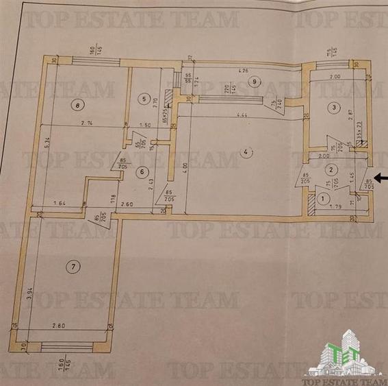 Apartament 3 camere teiul doamnei