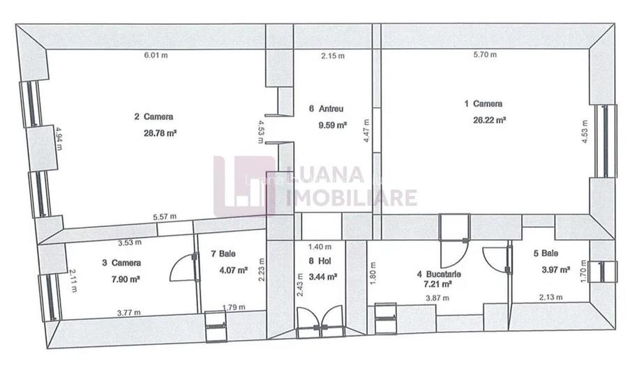 Doua apartamente de vanzare | Ultracentral | Renovate | Curte 100 mp | video - 14