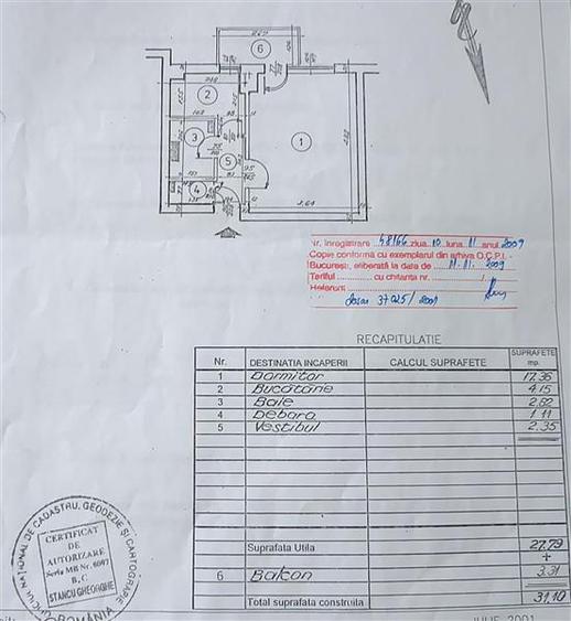 TITULESCU, garsoniera 31 mp, mob&utilata et 8 an bloc 1981