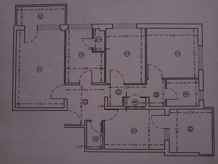Apartament 4 camere-de vanzare-decomandat-zona Lujerului