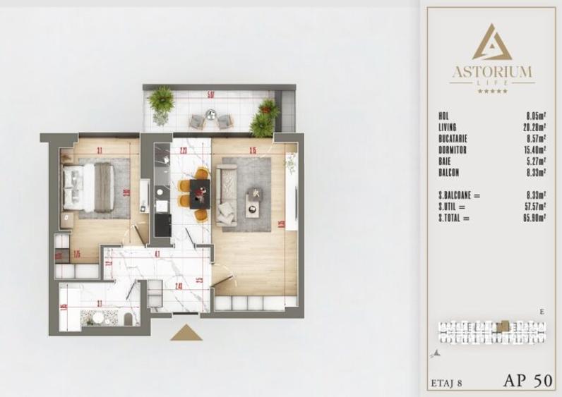 Apartament 2 Camere în Ansamblu Rezidențial Nou | Finisaje de Lux | Comision 0%