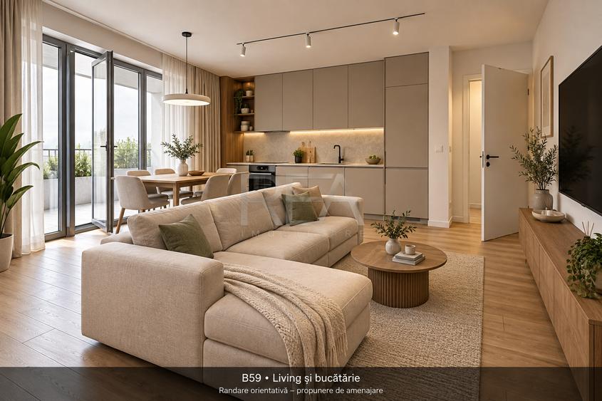 3 camere | Cortina 126 | 96,5 mp utili + balcon 25,3 mp | Etaj 1