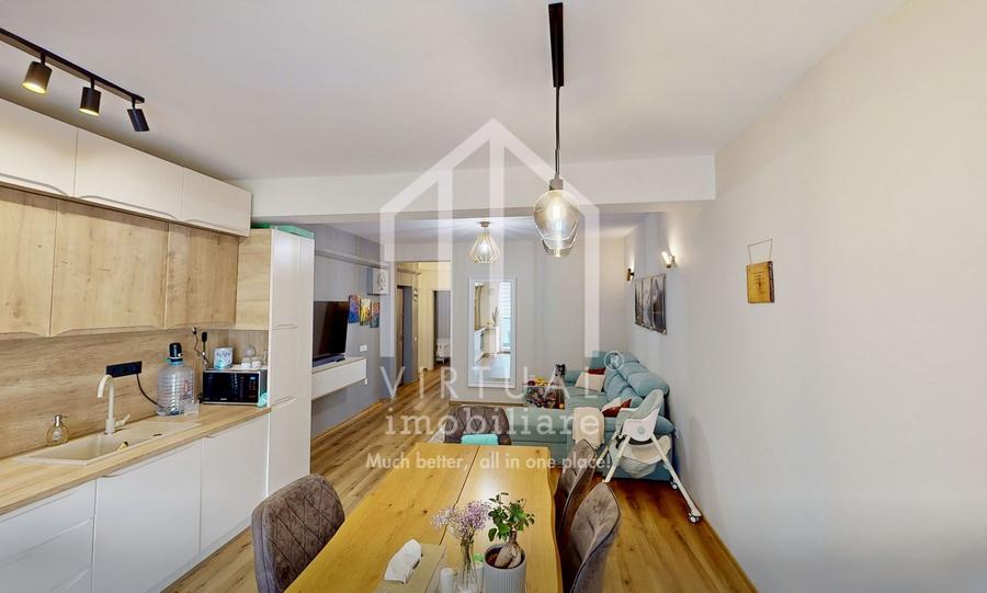 Apartament cu 3 camere + 2 balcoane, 66mp utili, etaj 1/2, Selimbar
