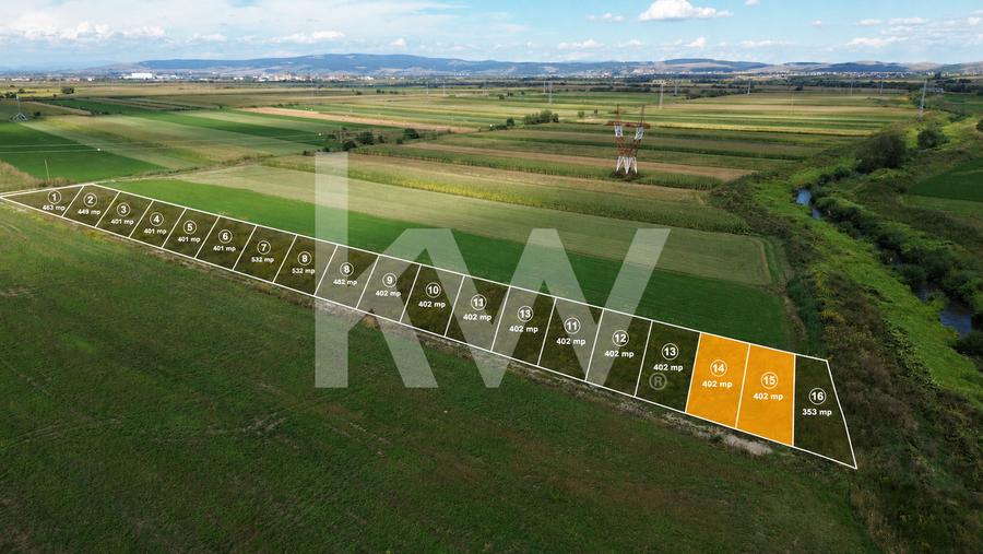 Teren intravilan,402 mp ,Stupini-Brașov.Destinatie grădină de vară si investitie
