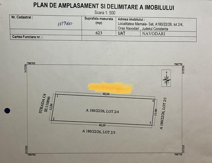 Vând teren intravilan Mamaia Sat-Negociabil