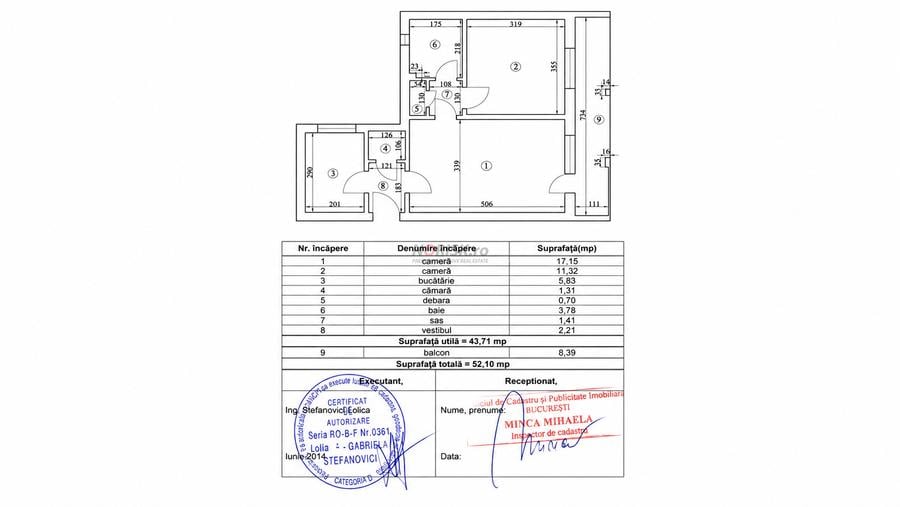 2 Camere | 52 m2 | Bloc Reabilitat | Obor-Baicului | Metrou la 10min