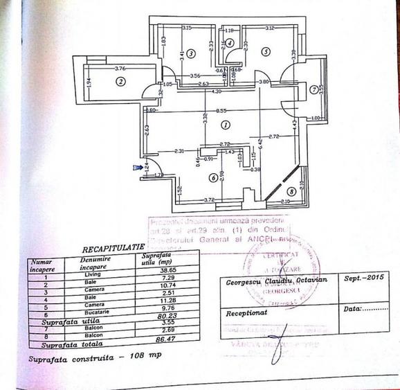 Apartament 3 camere Dorobanti