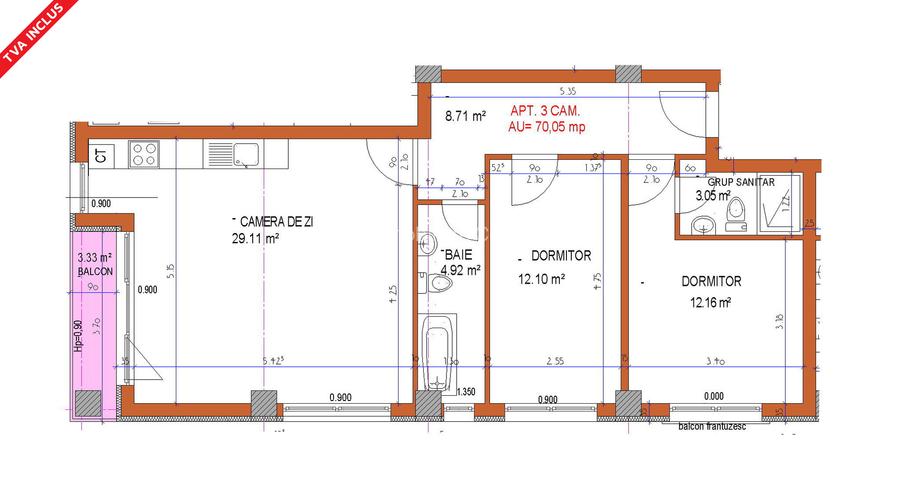 ✅Apartament nou cu 2 parcări | 3 camere și 2 băi | Tomis Plus – Elvila - 1