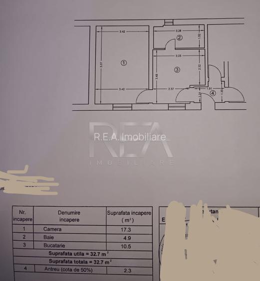 Garsoniera- centrala proprie-curte 50 mp- Metrou tineretului - 8